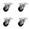 Service Caster 3 Inch Swivel Top Plate Caster with Polyolefin Wheel, 4PK SCC-C20S314-POD-TP2-4 - alternate 1